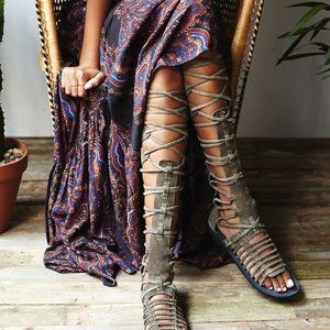 Free People Sunseeker tan gladiator sandal size 39